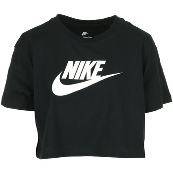 Abbigliamento Donna T-shirt maniche corte Nike Wms Nsw Tee Essential Crp Icn Ftr Nero