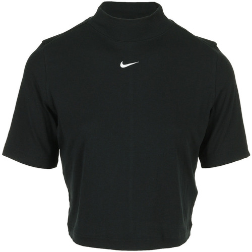Abbigliamento Uomo T-shirt maniche corte Nike Wms Nsw Essential Rip Mook Ss Top Nero