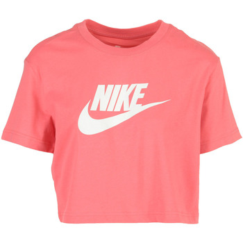 Abbigliamento Donna T-shirt maniche corte Nike W Nsw Tee Essential Crp Icn Ftr Rosa