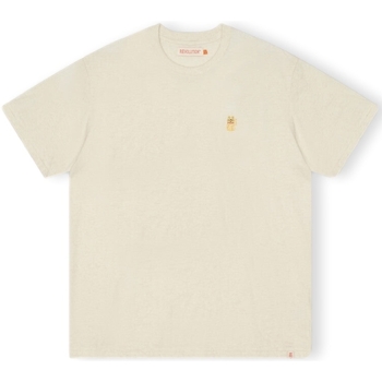 Abbigliamento Uomo T-shirt & Polo Revolution T-Shirt Loose 1366 LUC - Offwhite/Mel Bianco