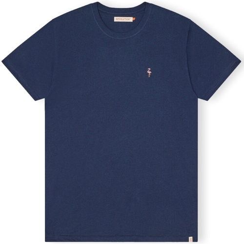 Abbigliamento Uomo T-shirt & Polo Revolution T-Shirt Regular 1364 FLA - Navy Mel Blu