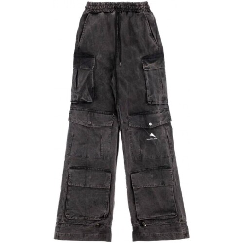 Abbigliamento Uomo Jeans Mauna Kea Stone Washed Over Cargo Pants Nero