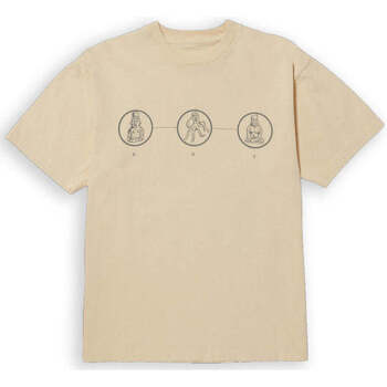 Abbigliamento Uomo T-shirt & Polo Huf Diagram awing 1 Beige