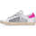 Scarpe Donna Sneakers basse 4B12 sneaker Suprime bianco argento fuxia Bianco
