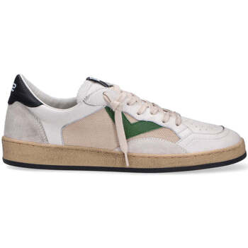 Scarpe Uomo Sneakers basse 4B12 sneaker Play New bianco verde Bianco