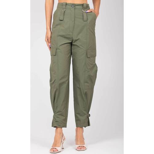 Abbigliamento Donna Pantalone Cargo Solotre M1B0105 VERDE Verde