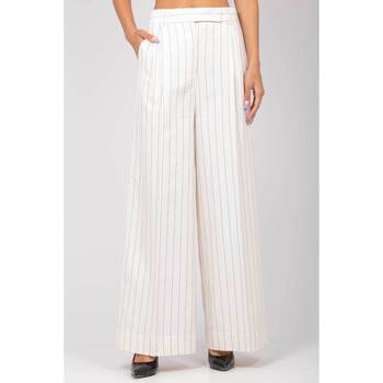 Abbigliamento Donna Pantaloni Semicouture Y4SG06 GES05 Bianco