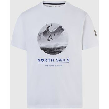 Abbigliamento Uomo T-shirt maniche corte North Sails T-shirt con stampa kitesurf 693002 Bianco