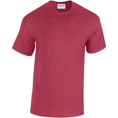 Abbigliamento Uomo T-shirts a maniche lunghe Gildan Heavy Cotton Rosso