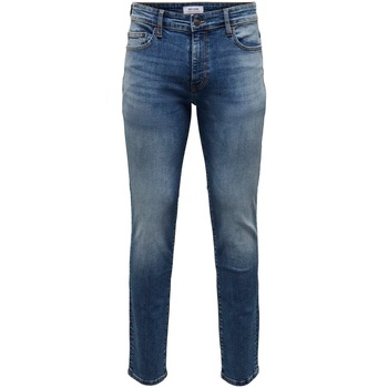 Abbigliamento Uomo Jeans Only & Sons  ONSLOOM SLIM ONE MBD 6466 AZG DNM VD Blu