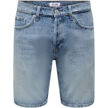Abbigliamento Uomo Jeans Only & Sons  ONSEDGE LBD 6092 DOT DNM SHORT Blu