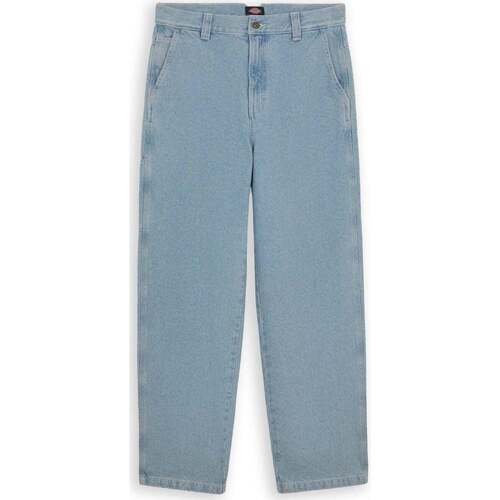 Abbigliamento Uomo Jeans Dickies Madison Baggy Fit Denim Vintage Aged Blu