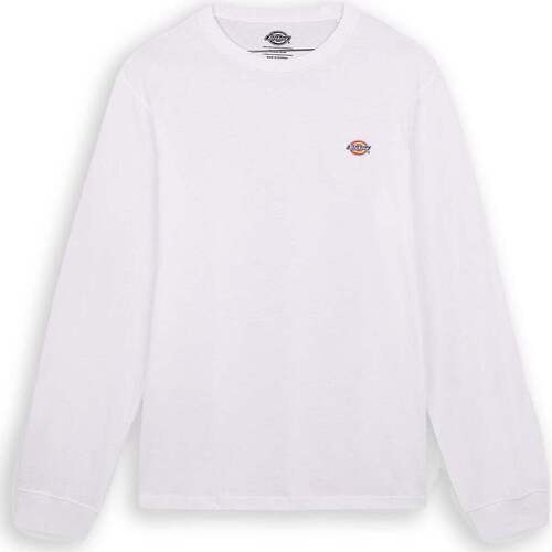 Abbigliamento Uomo T-shirt & Polo Dickies Ls Mapleton Tee Bianco Bianco
