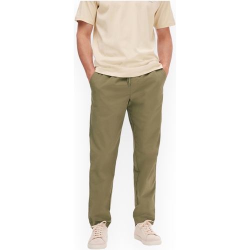 Abbigliamento Uomo Pantaloni Selected 16092748 BURNTOLIVE Verde