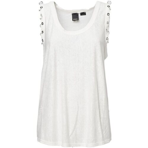Abbigliamento Donna Top / T-shirt senza maniche Pinko CARS 103475 A1WJ-Z05 Bianco