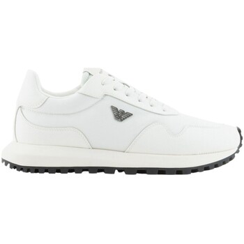 Scarpe Uomo Running / Trail Emporio Armani Sneakers con logo Bianco