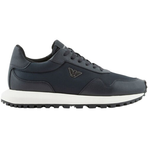 Scarpe Uomo Running / Trail Emporio Armani Sneakers con logo Blu