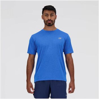 Abbigliamento Uomo T-shirt & Polo New Balance MT41253-BIA Blu