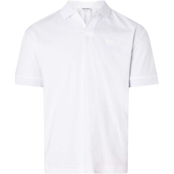 Abbigliamento Uomo T-shirt & Polo Calvin Klein Jeans Smooth Cotton Open P Bianco