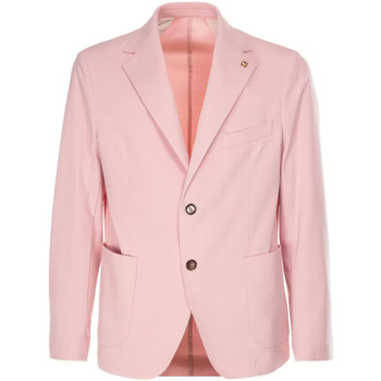 Abbigliamento Uomo Giacche Outfit giacca rosa due bottoni Rosa