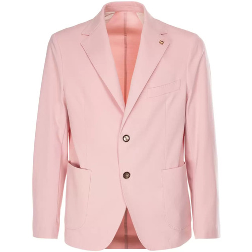 Abbigliamento Uomo Giacche Outfit giacca rosa due bottoni Rosa