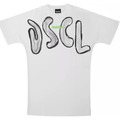 Image of T-shirt & Polo Disclaimer t-shirt bianca logo grigio
