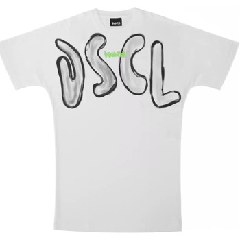 Image of T-shirt & Polo Disclaimer t-shirt bianca logo grigio