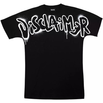 Abbigliamento Uomo T-shirt & Polo Disclaimer t-shirt nera logo spray Nero