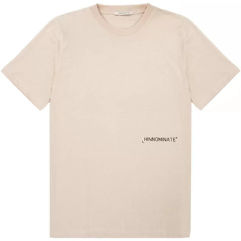 Abbigliamento Uomo T-shirt & Polo Hinnominate t-shirt beige logo nero Beige