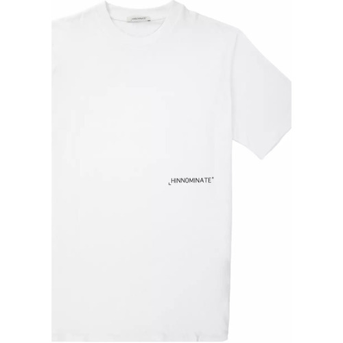 Abbigliamento Uomo T-shirt & Polo Hinnominate t-shirt bianca logo nero Bianco
