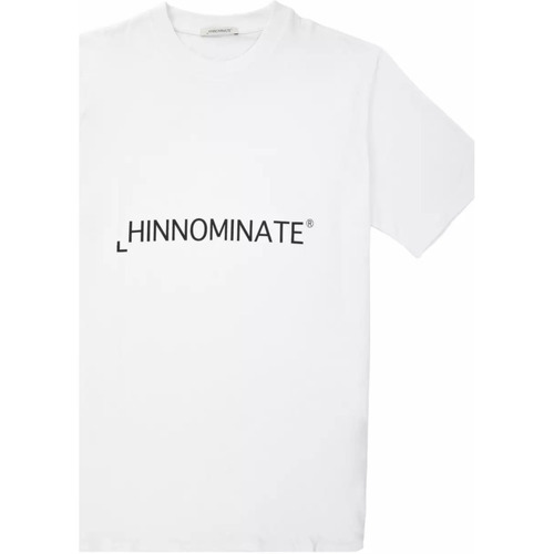 Abbigliamento Uomo T-shirt & Polo Hinnominate t-shirt bianca logo nero grande Bianco