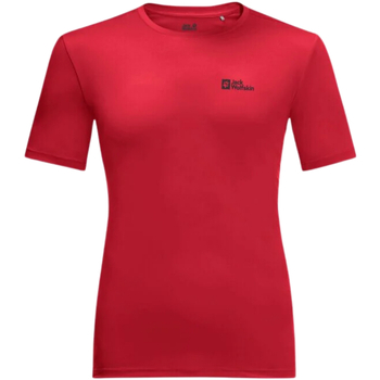Abbigliamento Uomo T-shirt maniche corte Jack Wolfskin Tech T Rosso