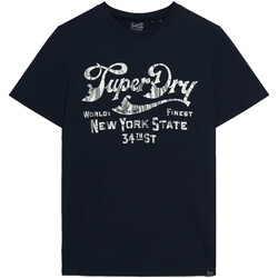 Abbigliamento Uomo T-shirt & Polo Superdry M1011901A Blu