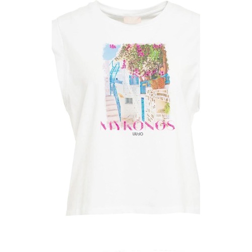 Abbigliamento Donna T-shirt maniche corte Liu Jo MA4332 J5003 Bianco