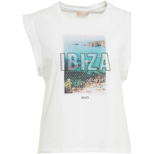 Abbigliamento Donna Top / T-shirt senza maniche Liu Jo MA4332 J5003 Bianco