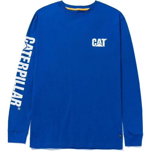 Abbigliamento Uomo T-shirts a maniche lunghe Caterpillar Trademark Banner Blu