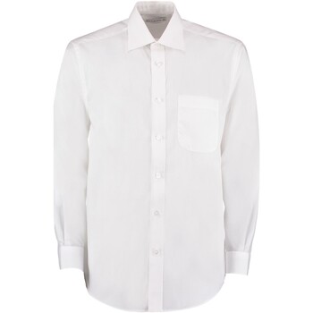 Abbigliamento Uomo Camicie maniche lunghe Kustom Kit KK104 Bianco
