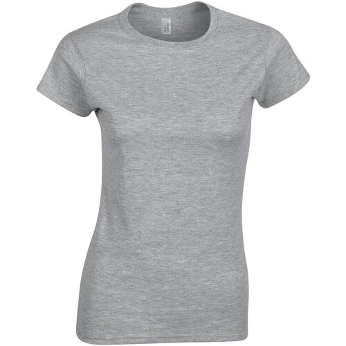 Abbigliamento Donna T-shirts a maniche lunghe Gildan GD072 Grigio