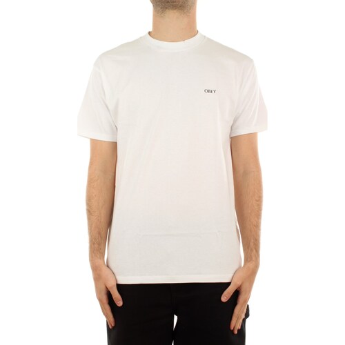 Abbigliamento Uomo T-shirt maniche corte Obey 165263782 Bianco