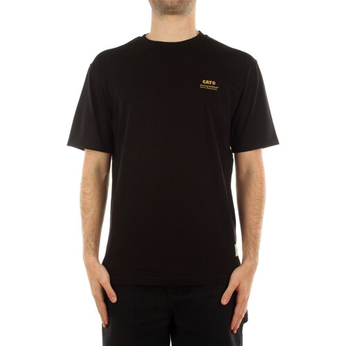 Abbigliamento Uomo T-shirt maniche corte Cat Wwr 6010124 Nero