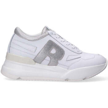 Scarpe Donna Sneakers basse Rucoline sneaker R-Evolve pelle bianco argento Bianco
