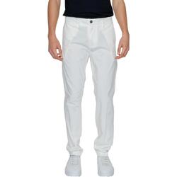 Abbigliamento Uomo Pantaloni Borghese Chino Todi PA21 HP01 Bianco