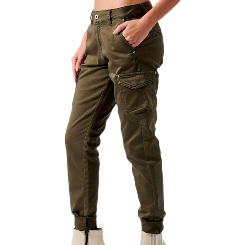 Abbigliamento Donna Pantalone Cargo Kaporal DERAH23W7J Verde