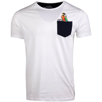 Abbigliamento Uomo T-shirt maniche corte La Maison Blaggio MB-MAGENTA Bianco