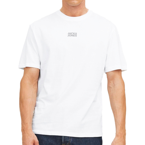 Abbigliamento Uomo T-shirt & Polo Jack & Jones 12244027 Bianco