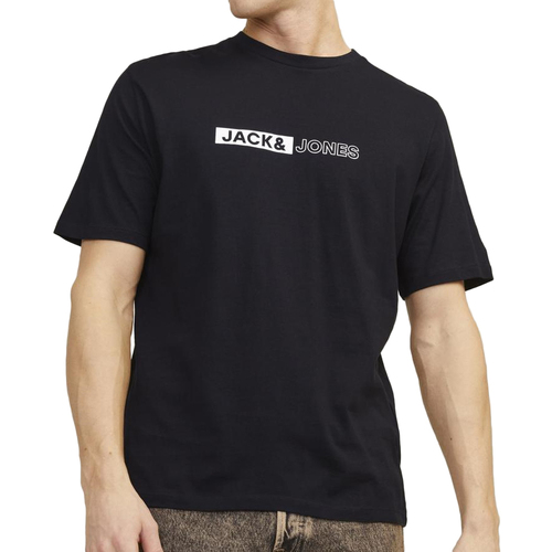 Abbigliamento Uomo T-shirt maniche corte Jack & Jones 12255043 Nero