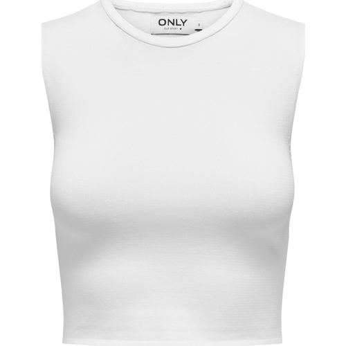 Abbigliamento Donna Top / T-shirt senza maniche Only 15322771 Bianco
