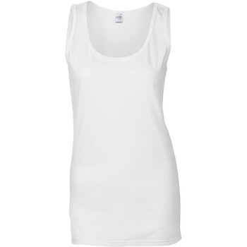 Abbigliamento Donna Top / T-shirt senza maniche Gildan Softstyle Bianco