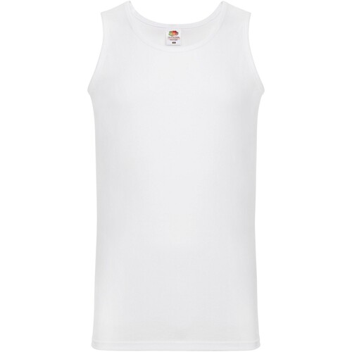 Abbigliamento Uomo Top / T-shirt senza maniche Fruit Of The Loom Valueweight Bianco