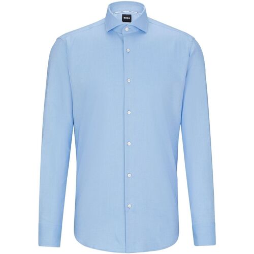 Abbigliamento Uomo Camicie maniche lunghe BOSS  Blu